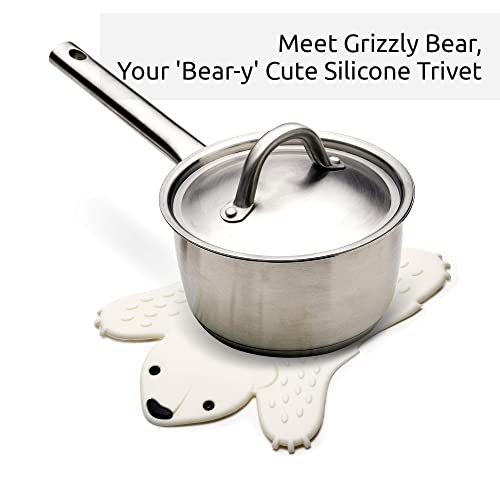 OTOTO Grizzly Bear Trivet for Kitchen Counter Hot Pot Holder Trivet