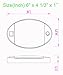Facon Oval RV Motion Sensor Light - 4W 280LM Warm White (3400K) 12V RV Interior Lighting, LED Ceiling Dome Lights for RV Camper Motorhome Boat