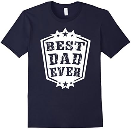 Mens Best Dad Ever Medallion Badge 2XL Navy
