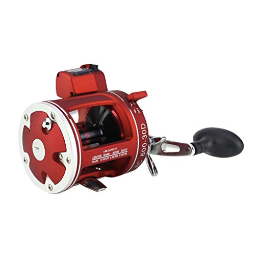 Smdoxi Rotating Fishing Reel - Stainless Steel Brine Ball Bearing Lightweight Smooth Left/Right Interchangeable Pitcher Reel