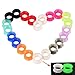 Longbeauty 11 Pair Thin Silicone Ear Skin Flexible Flesh Double Flared Ear Tunnels Expander Plugs Stretcher 11 Colors-6mm