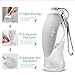 MIYA Dog Water Bottle, Portable Dog Water Bottle 20OZ Puppy Water Dispenser Pet Water Bottle for Dogs Cats Outdoor Walking Hiking Travel Antibacterial Food Grade Plastic BPA Free