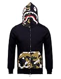 Christo Mens Hoodies Sweatshirt Fashion Outdoor Tracksuit Casual Hip-Hop Funny Coat Camo (AsianXL)US L