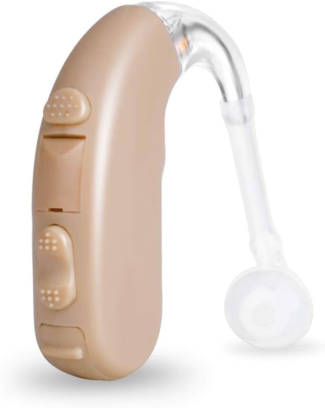 Hearing Aids with Batteries for Seniors, True 16 channels, Top Chips from USA, BTE Digital Sound Amplifiers for the Hard of Hearing