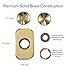 Brass Fidget Spinner - Best Fidget Spinner For Staying Focused - Solid Brass Material, R188 Stainless Steel Bearings, 3-6 Minute Spin, Ultra Durable, Made By F3 Fidgets (Gold)