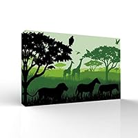 signwin-Canvas Wall Art-Quiet Tropical Forest-Canvas Prints Home Artwork Decoration for Living Room,Bedroom - 12x18 inches