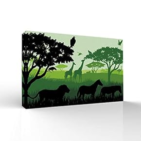 Canvas Wall Art-Quiet Tropical Forest-Canvas Prints Home Artwork Decoration for Living Room,Bedroom - 12x18 inches
