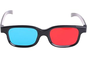 Universal 3D Glasses Anaglyph Red Blue Cyan Eyeglasses ABS for Movie Game Print Magazines Comic Books TV Photos Publications 