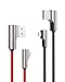 AUKEY Right Angle Lightning Cable (3.3ft - 2 Pack) Nylon Braided [ Apple MFi Certified ] Ideal for Playing Games iPhone Charging Cable Compatible with iPhone X / 8/6, iPad and Other Apple Devices