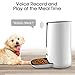 RICHDOG Automatic Pet Feeder – Pet Feeding, Lager Capacity 6L, Accurate Portion Control, Tow Power Supply, Voice Record and Play, Timed Pet Feeder, Auto Cat Feeder Dog Feeder, Small Animal Feederthumb 2