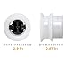Siwdoy (Pack of 2) W10350376 W10712394 Dishwasher Upper Rack Adjuster Compatible with Whirlpool Kenmore Kitchenaid Sears