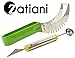 Watermelon Knife Slicer Corer Server Tongs and Melon Baller by ZATIANI #1 High Quality 304 Stainless Steel , SMOOTH SILICONE HANDLE Dishwasher Safe and KID-FRIENDLY
