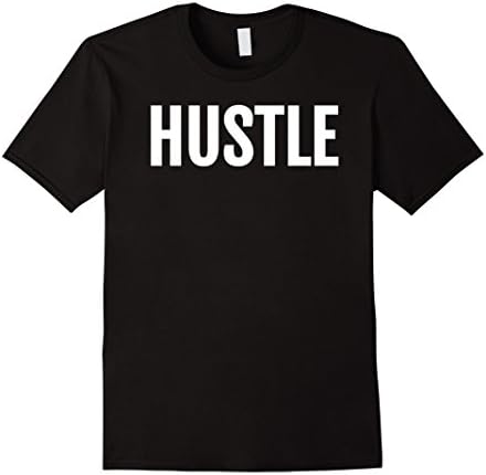 Mens Hustle T-Shirt 2XL Black