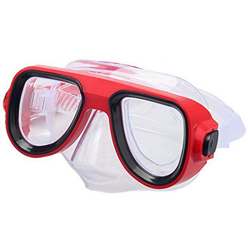 ADSRO Diving and Snorkeling Mask Anti-fogging Silicone Flexible Scuba Mask Swimming Goggles Tempered Glass Lens for Kids Adults Color Random - Thumbnail 3