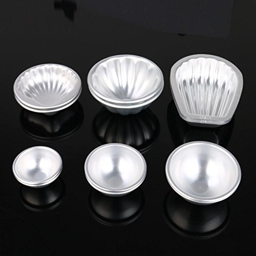 Hunzed Cake Mould, { 12pc Cake Bath Bomb Mold } { Handmade Soap Bakeware Mould } Kitchen Baking Tool Aluminum Sphere Kit - Thumbnail 7