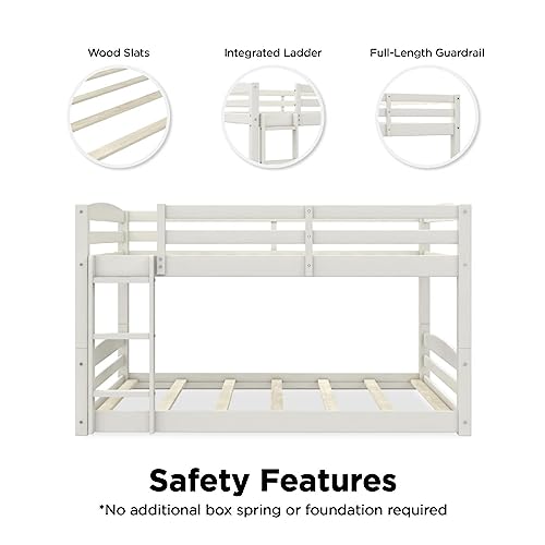 DHP Phoenix FullOverFull Floor Bunk Bed, White Pricepulse