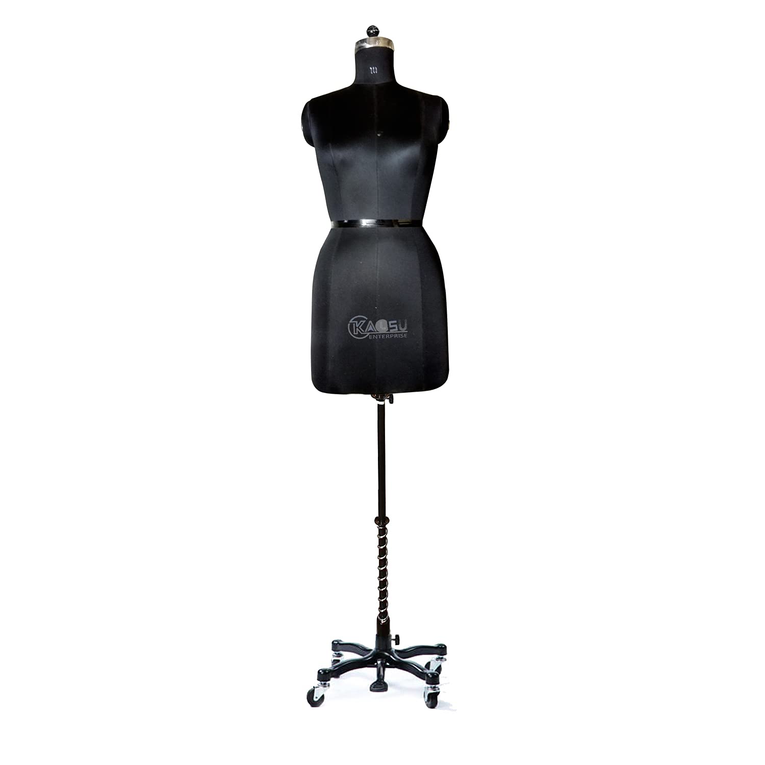 KALSU ᵀᴹ Female Dress Form Wheel Base Mannequin with COLLAPSIBLE