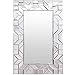 WATERJOY Large Framed Rectangular Bathroom Mirror, Sliver Vanity Glass Wall Make-up Mirror,...