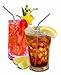 Epica Stainless Steel Drinking Straws, Set of 4- Free Cleaning Brush Included