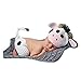 Newborn Baby Photo Prop Boy Girl Photo Shoot Outfits Crochet Knitted Clothes Cows Hat Shorts Set Photography Shoot (White)