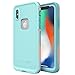 Lifeproof FRĒ SERIES Waterproof Case for iPhone X (ONLY) - Retail Packaging - WIPEOUT (BLUE TINT/FUSION CORAL/MANDALAY BAY)