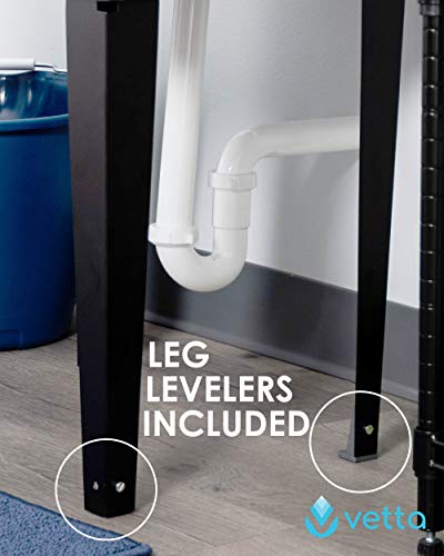 Black Utility Sink Laundry Tub with Commercial Grade Stainless Steel Pull Down Sprayer Faucet, Integrated Supply Lines, and Drainage are Included, Free Standing Wash Station, Heavy Duty Floor Mounted - Thumbnail 5