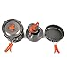 AuSHOP Lightweight Camping Cookware Set Hiking Cook Gear Camping Pots and Pans Set for Family of 4 Stainless Hiking Cookware Kit for Outdoor Backpacking and Campingthumb 4