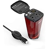 BESTEK 200W Car Power Inverter with 2 AC Outlets and 4.5A Dual USB Charging Ports Car Adapter with Car Cigarette Lighter Socket â€¦ (Cola Red)