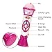 Lumiparty Kids Microphone Karaoke Microphone Machine, Music Microphone, Voice Changing and Recording Microphone with Colorful Lights, Best Toys for Kids .(Pink)