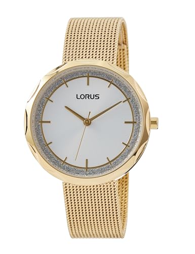 Lorus Montre analogique à Quartz pour Femme avec Bracelet en métal RG240WX9, Or