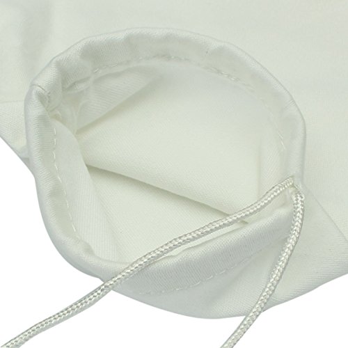 Essort Dust Bag, Polyester White Replacement Spare Leaf Blower Bag, Leaf Shredder bag, Blower Vac Handheld Bag, Polyester White Sack, Mitre Saws bag 11x44x35cm