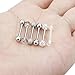 Finrezio 14G 9/16Inch Stainless Steel Nipple Tongue Ring Barbell Nipplerings Body Piercing Jewelry 12Pcs (A: 6Pairs-Silver)