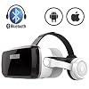 VR Headset with Bluetooth Headphones, Eye Protected HD Virtual Reality Headset,VR Glasses for iPhone and Android Phone…