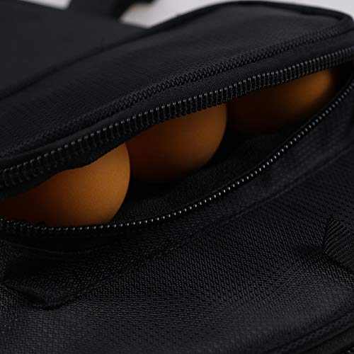 Coherny Portable Table Tennis Racket Bag Waterproof Table Tennis Racket Cover Paddle PingPong Paddle Pouch with Ball Case - Thumbnail 4
