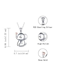 MANBU - Colgante de plata de ley 925, diseño de búho, elefante o diablo, metal común