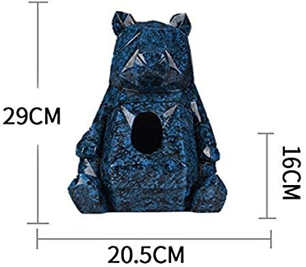 Geometric Bear Nordic Handkerchief Box Living Room Coffee Table Restaurant Napkins Scandinavian Family Tray Simple Decoration Jewelry Gift