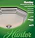 Good Housekeeping 80213 Athens 80 CFM 2.0 Sones Decorative Bathroom Ventilation Exhaust Fan with Lighting in Brushed Nickel (LED Bulbs Included)