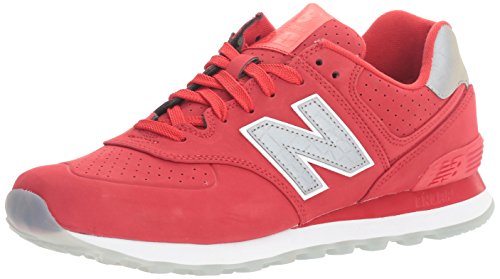 New Balance Mens Ml574 Luxe Pack Fashion Sneaker Chinese Red