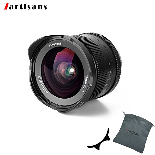 7Artisans 12 mm F2.8 APS-C Grand Angle objectif fixe manuelle pour Fuji X Mount Camera comme X-A1 X-a10 X-A2 X-a3 X-at X-M1 XM2 X-T1 X-T10 X-t2 X-t20 X-Pro1 X-pro2 X-E1 X-E2 X-E2s