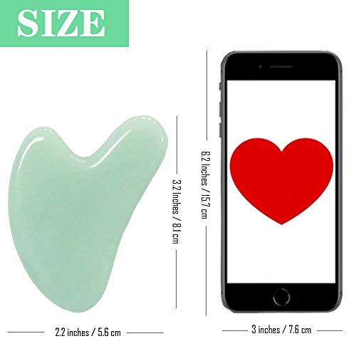 Ditind Gua Sha, Jade Stone Gua Sha Massage Tool, Guasha Tool for Face and Body Skin Massage. Gua Sha Set for Toxins… - Image 6