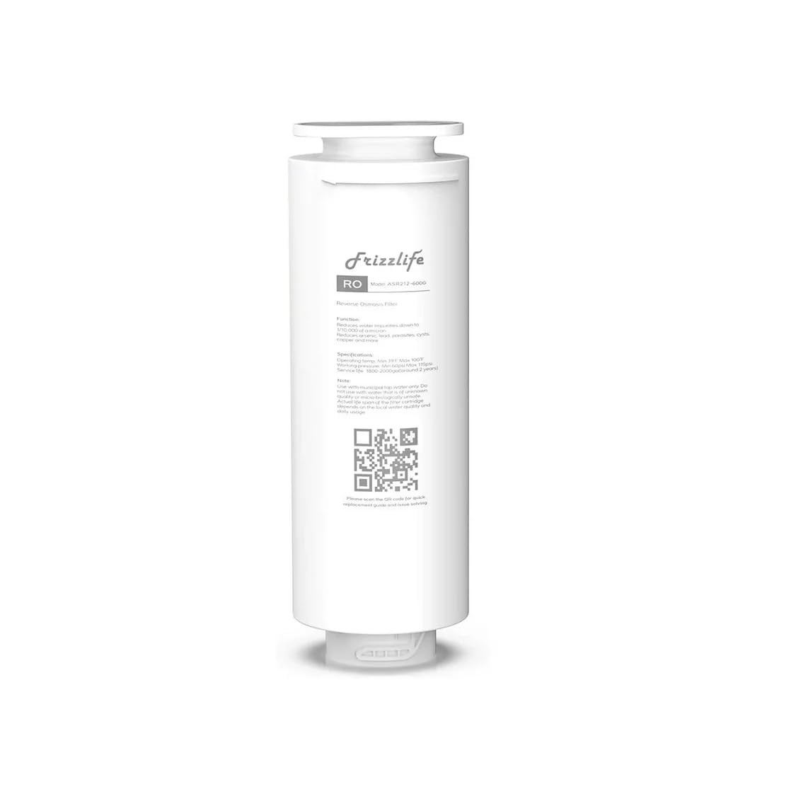 Frizzlife ASR212-600G RO Replacement Filter Cartridge for PD600 (2nd Stage)