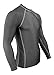 Rash Guard for Men Compression and Base Layer Shirt,  Charcoal Gray, Large