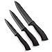 Oliver & Kline 3-Piece Rust Proof and Stain Resistant Ceramic Knife Set of 6-Inch Chef, 5-Inch Slicing and 4-Inch Paring Knives