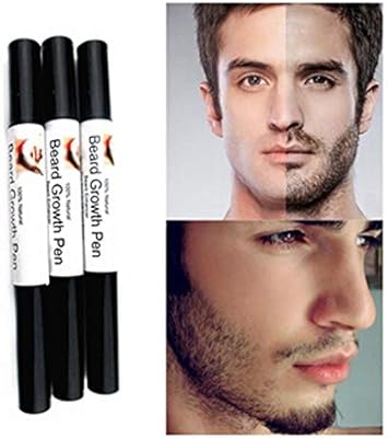 Sefromas 2pcs Beard Growth Beard Oil Growth Pen Of Men Facial