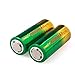 2 Packs 26650 Li-ion Rechargeable Battery 3.7V RCR123A 8000mAh Flat Top Batteries for Led Flashlight Torch