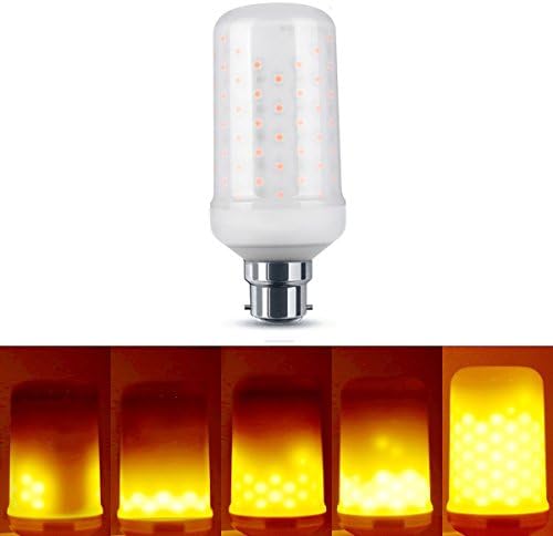 Flame Bulb, LED Flickering Efficient Fire Emulation Atmosphere B22 Bayonet Cap Lighting Lamp for Christmas Holiday Party Home Decoration [Energy Class A+]