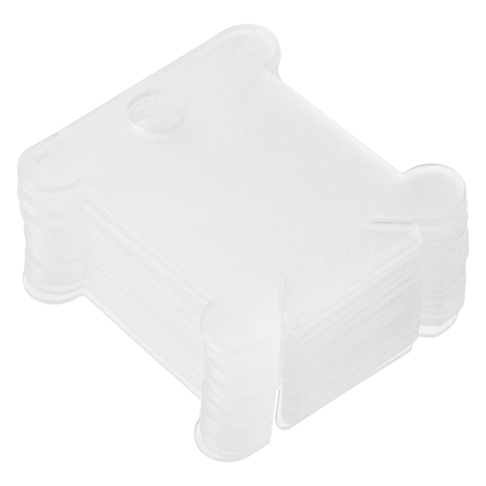 PATIKIL Plastic Floss Bobbins, 300 Pack Thread Cards Cross Cotton for Craft DIY Sewing Storage Case Embroidery, Clear