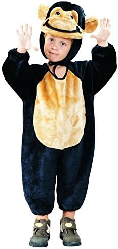 Foxxeo 10209 | Monkey Costume for Children Black