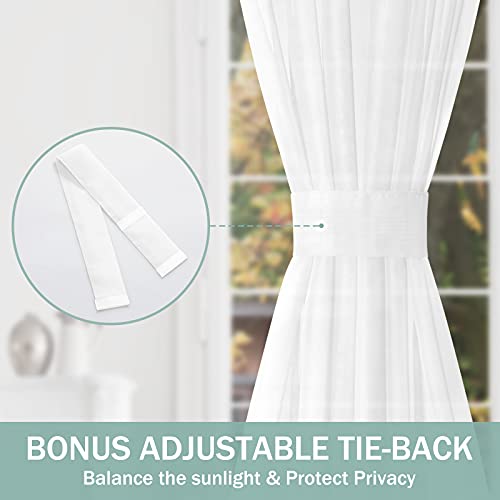 HOMEIDEAS Side Door Curtains for Small Window, Side Door Window