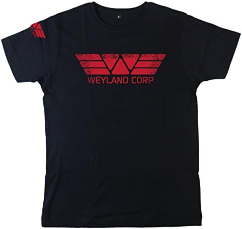 Arcane Store Prometheus: Weyland Corp Mens Fit T-Shirt (L/Black)